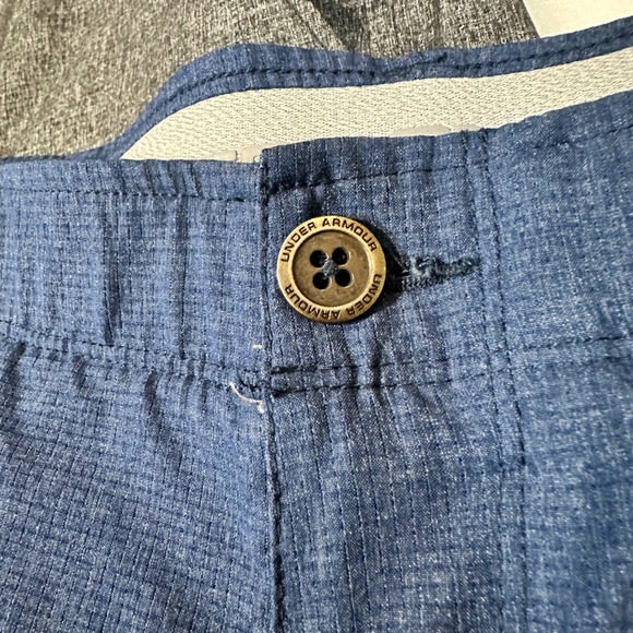 Lot of 2 Under Armour Mens Golf Shorts Size 34 Blue Grey HeatGear Loose 1272358 - Picture 2 of 13